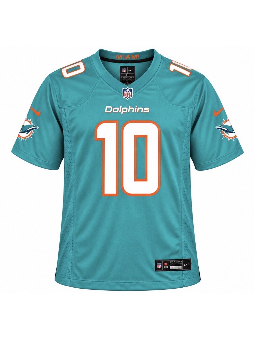 Nike Miami Dolphins Tyreek Hill #10 Jersey Men’s XL Aqua Teal NFL New With Tags